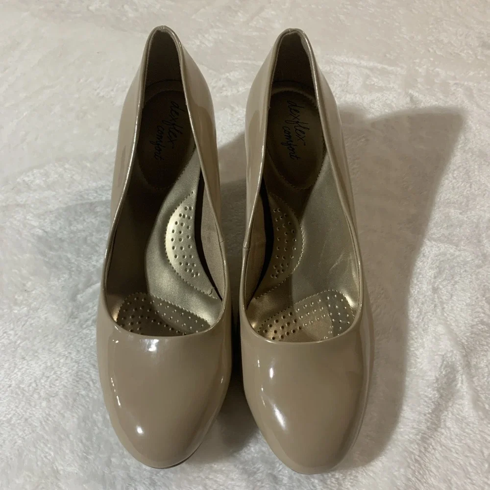 Dexflex Comfort Heels Women's Beige Size 11W